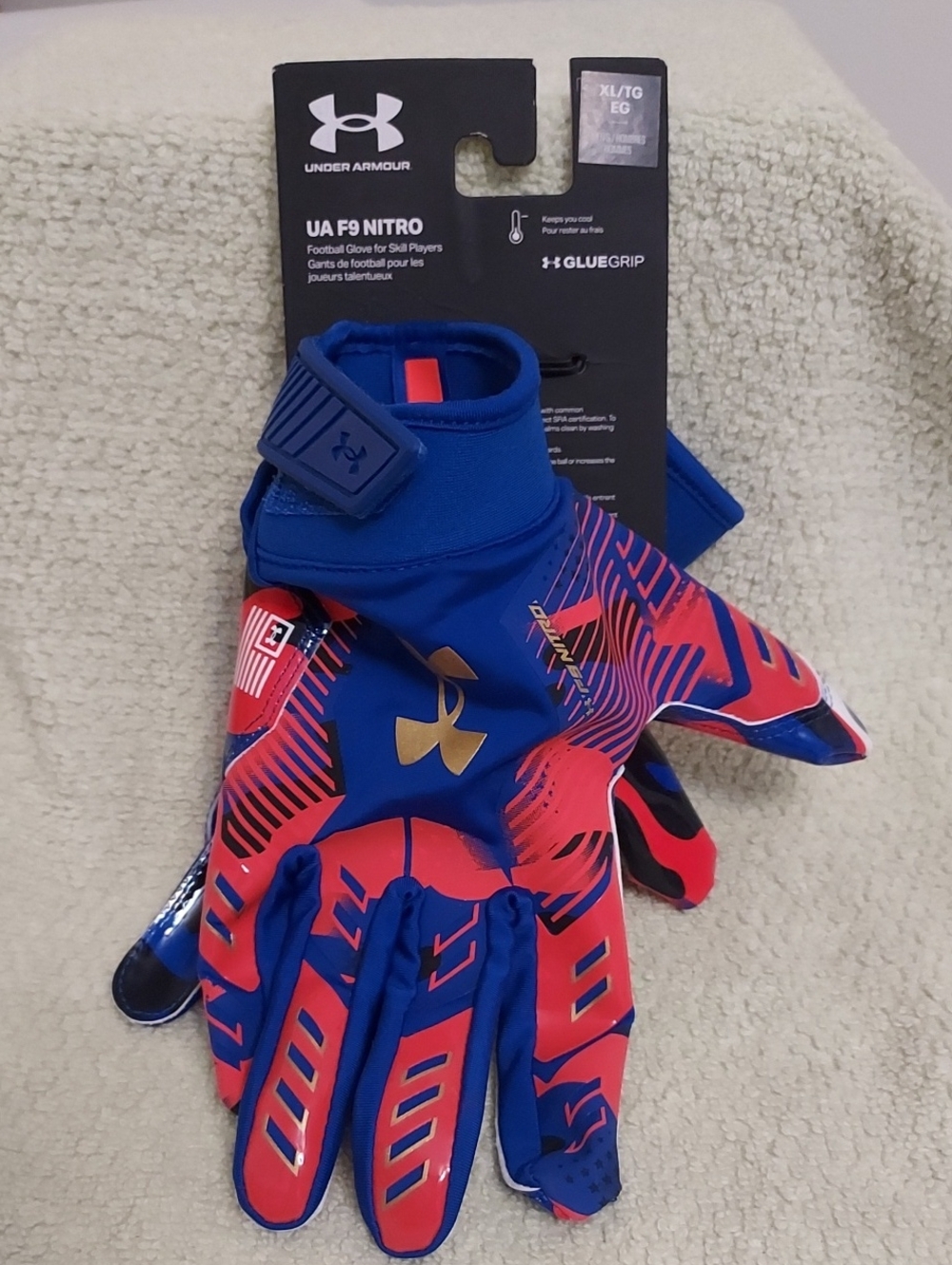 Mens Under Armour Football Gloves